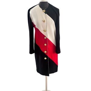 Vintage Jeffrey And Daria Santana Knit Dress Medium